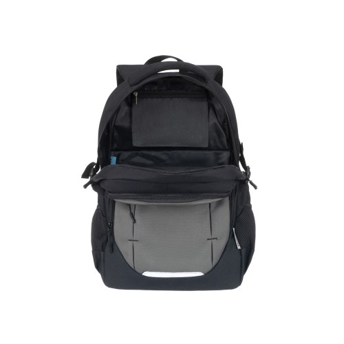 Рюкзак TORBER КЛАСС, чёрно-серый, 46 x 32 x 18 см + Мешок для сменной обуви в подарок!