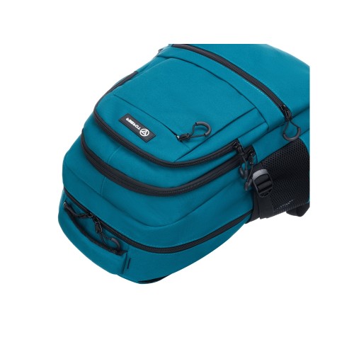 Рюкзак TORBER КЛАСС, зелёный, 46 х 32 х 13 см + Мешок для сменной обуви в подарок!