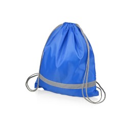 Рюкзак "Россел", синий с серыми шнурками