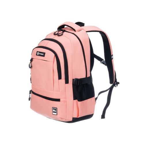 Рюкзак TORBER КЛАСС, персиковый, 46 х 32 х 13 см + Мешок для сменной обуви в подарок!