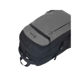 Рюкзак TORBER КЛАСС, чёрно-серый, 46 x 32 x 18 см + Мешок для сменной обуви в подарок!