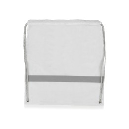 Рюкзак "Россел", белый с серыми шнурками