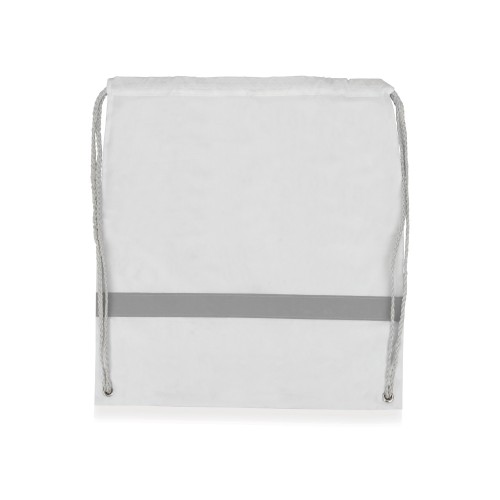 Рюкзак "Россел", белый с серыми шнурками