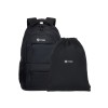 Рюкзак TORBER КЛАСС, черный, полиэстер 900D, 45 x 30 x 18 см + Мешок для сменной обуви в подарок!