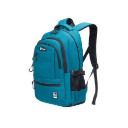 Рюкзак TORBER КЛАСС, зелёный, 46 х 32 х 13 см + Мешок для сменной обуви в подарок!