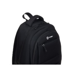 Рюкзак TORBER КЛАСС, черный, полиэстер 900D, 45 x 30 x 18 см + Мешок для сменной обуви в подарок!