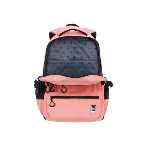 Рюкзак TORBER КЛАСС, персиковый, 46 х 32 х 13 см + Мешок для сменной обуви в подарок!