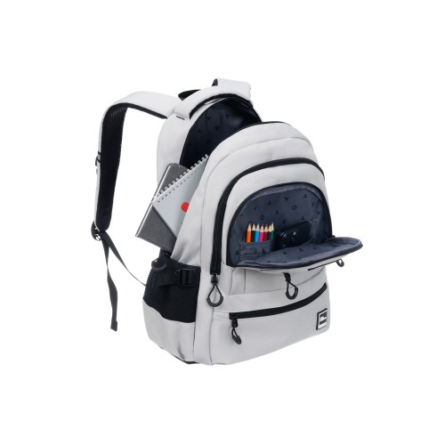 Рюкзак TORBER КЛАСС, молочный, 46 х 32 х 13 см + Мешок для сменной обуви в подарок!