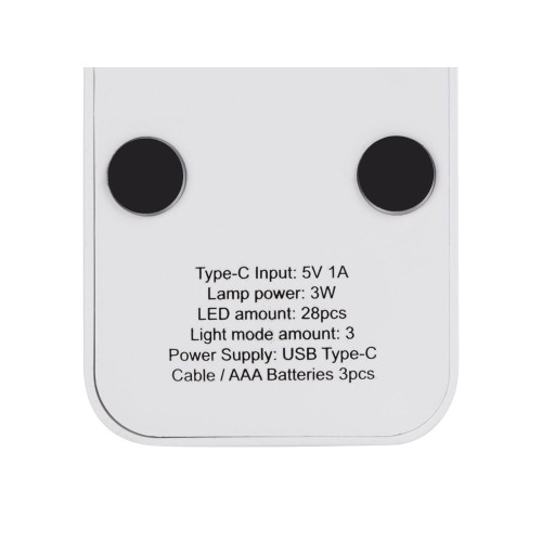 Складывающаяся настольная LED лампа "Stack N", 3 Вт, белый