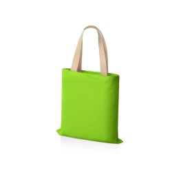 Сумка для шопинга Steady из хлопка с парусиновыми ручками, 260 г/м2, зеленое яблоко
