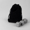 Камни для виски «Gentleman» в бархатном мешочке, 4 шт, серый