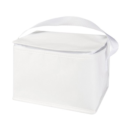 Spectrum нетканая сумка-холодильник, 4 л, на 6 банок, из переработанных материалов, белый
