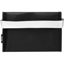 Spectrum нетканая сумка-холодильник, 4 л, на 6 банок, из переработанных материалов, сплошной черный