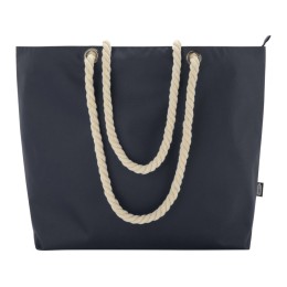 Panama пляжная эко-сумка-холодильник из переработанного материала, с ручками-шнурками 23L, синий navy