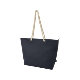 Panama пляжная эко-сумка-холодильник из переработанного материала, с ручками-шнурками 23L, синий navy