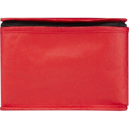 Spectrum нетканая сумка-холодильник, 4 л, на 6 банок, из переработанных материалов, красный