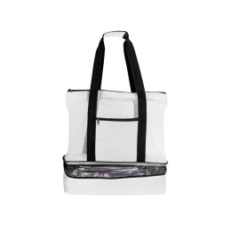 Сумка для шопинга и пляжа «Coolmesh» с изотермическим отделением внизу, белый