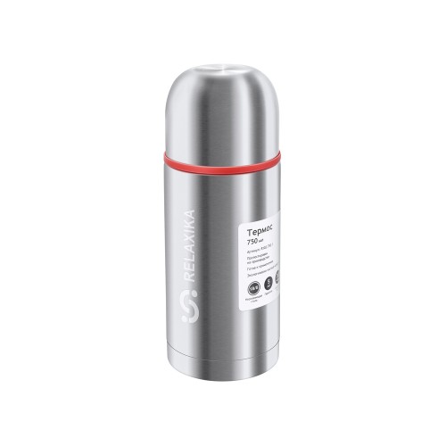 Термос Relaxika 102, 2 чашки, 750 мл, стальной
