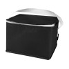 Spectrum нетканая сумка-холодильник, 4 л, на 6 банок, из переработанных материалов, сплошной черный