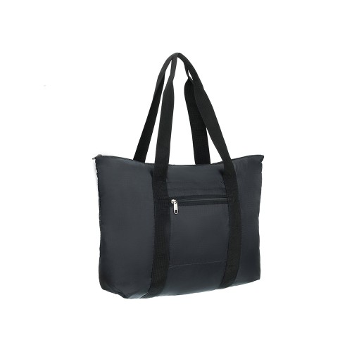 Сумка складная TORBER, черный, полиэстер, 48x33x12 см