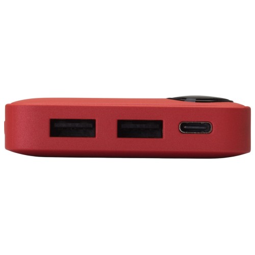 Внешний аккумулятор с дисплеем «Mild», 10 000 mAh, красный