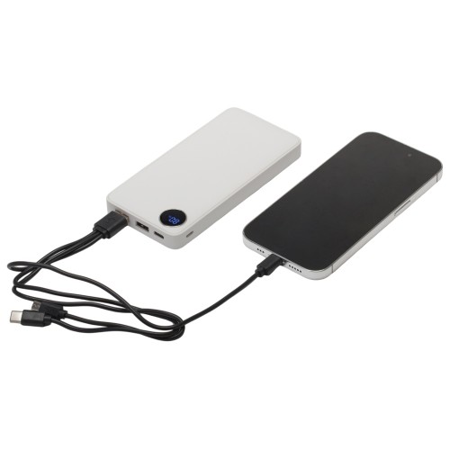 Внешний аккумулятор с дисплеем «Mild», 10 000 mAh, белый