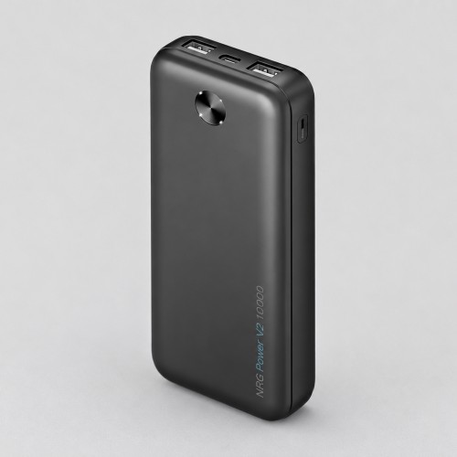Внешний АКБ NRG Power V2 10000 мА-ч, 2A, 2xUSB, черный, Deppa