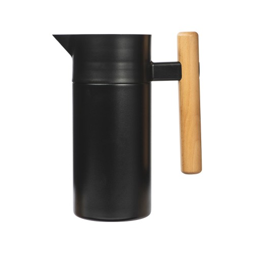 Вакуумный термокувшин Arctic с ситечком, 1200мл, черный