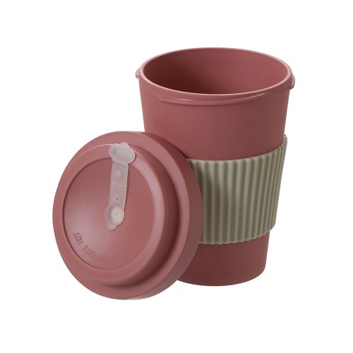 Термокружка "Muffin" из натуральных волокон, пыльно-розовый