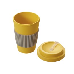 Термокружка "Muffin" из натуральных волокон, желтый