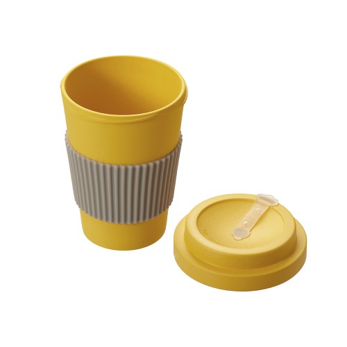 Термокружка "Muffin" из натуральных волокон, желтый