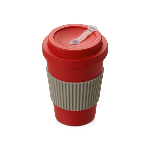Термокружка "Muffin" из натуральных волокон, красный
