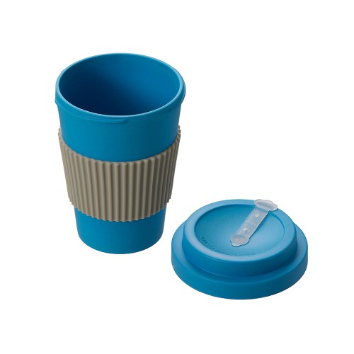 Термокружка "Muffin" из натуральных волокон, голубой