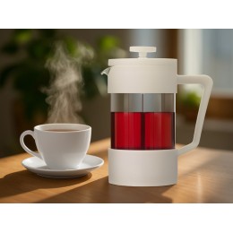 Пластиковый френч-пресс "Intense", 600мл, белый