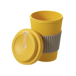 Термокружка "Muffin" из натуральных волокон, желтый