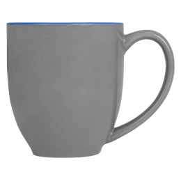 Кружка керамическая «Gracy» 450мл, серый/голубой