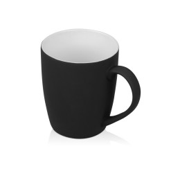 Кружка керамическая с покрытием "софт тач" черная
