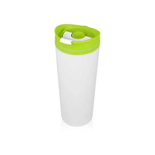 Термокружка «Brite» 500мл, белый/зеленое яблоко