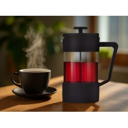 Пластиковый френч-пресс "Intense", 600мл, черный