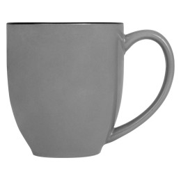 Кружка керамическая «Gracy» 450мл, серый/черный