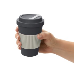 Термокружка "Muffin" из натуральных волокон, темно-серый