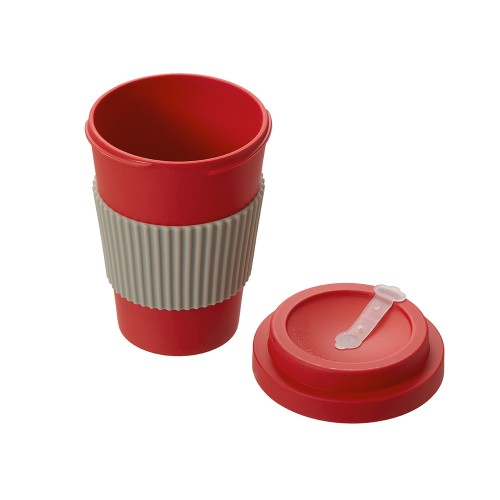Термокружка "Muffin" из натуральных волокон, красный