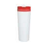 Термокружка «Brite» 500мл, белый/красный