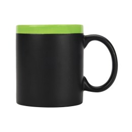 Кружка с покрытием для рисования мелом «Да Винчи», черный/зеленый