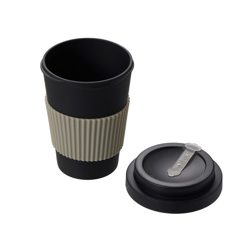 Термокружка "Muffin" из натуральных волокон, черный