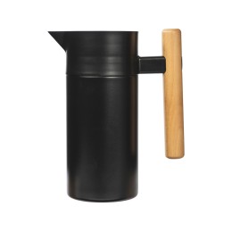 Вакуумный термокувшин Arctic с ситечком, 1200мл, черный