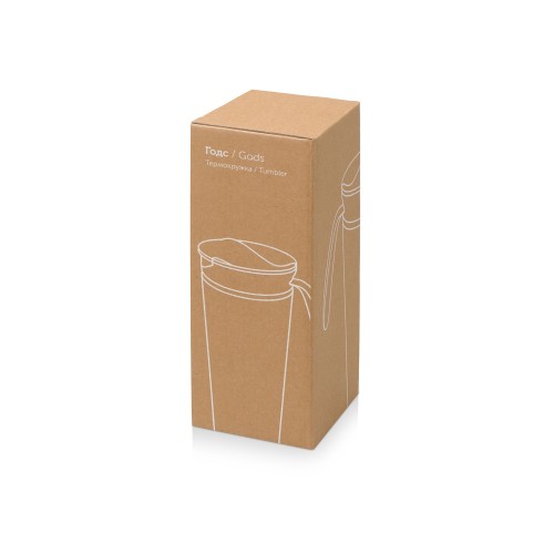 Термокружка «Годс» 470мл на присоске, голубой