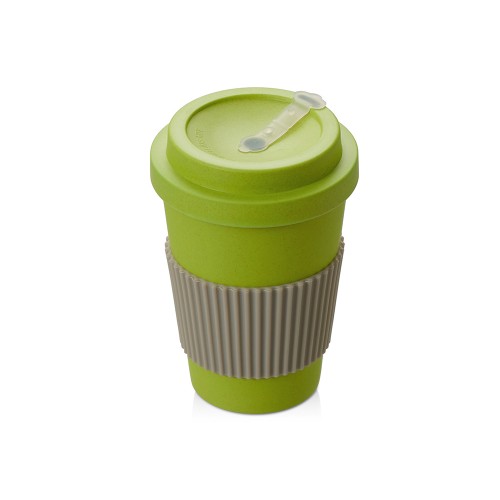 Термокружка "Muffin" из натуральных волокон, зеленое яблоко