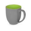 Кружка керамическая «Gracy» 450мл, серый/зеленое яблоко