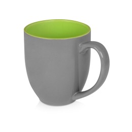 Кружка керамическая «Gracy» 450мл, серый/зеленое яблоко